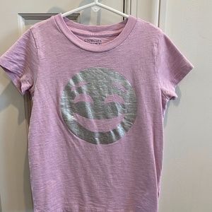 JCrew Crewcuts Girls Emoji Tee Size 8
